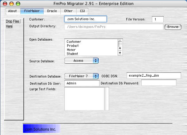 FmPro Migrator Screenshot